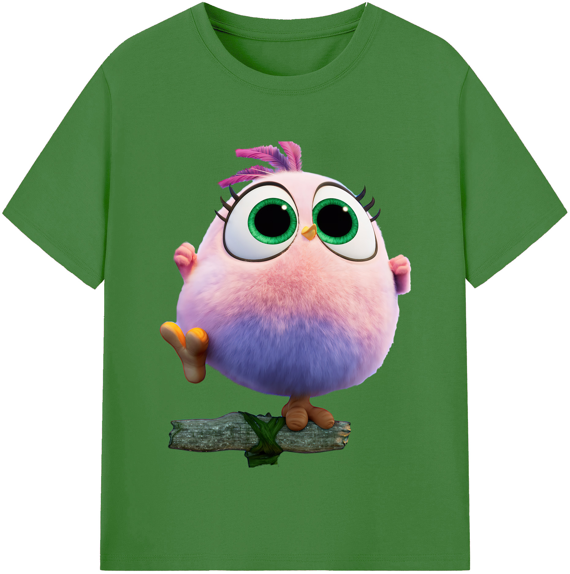 （画像用） Angry Birds アングリーバード レディースカジュアルプリントTシャツ（綿100％）